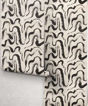 Load image into Gallery viewer, Zephyr Metallic Wallpaper - Colourway: Onyx - Roll
