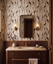 Load image into Gallery viewer, Cascade Wallpaper - Colourway: Charcoal - Insitu