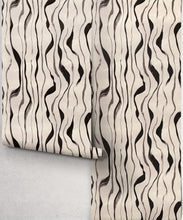 Load image into Gallery viewer, Cascade Wallpaper - Colourway: Charcoal - Roll