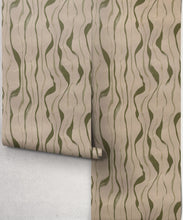 Load image into Gallery viewer, Cascade Wallpaper - Colourway: Moss - Roll