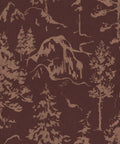 Alpine Wallpaper - Colourway: Maroon - Swatch