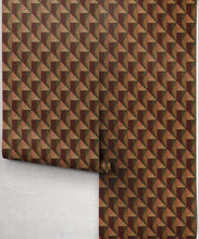 Load image into Gallery viewer, Cairn Wallpaper - Colourway: Maroon - Roll