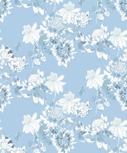 Load image into Gallery viewer, Protea Wallpaper • Floral Wallpaper • Bell Blue • Swatch