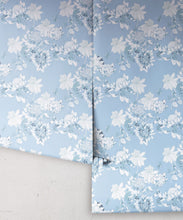 Load image into Gallery viewer, Protea Wallpaper • Floral Wallpaper • Bell Blue • Roll