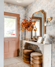 Load image into Gallery viewer, Protea Wallpaper - Colourway: Bell Blue &amp; Honey - Insitu