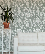 Load image into Gallery viewer, Desert Eve Wallpaper • Floral Wallpaper • Olive Grove • Insitu