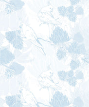 Load image into Gallery viewer, Desert Rose Wallpaper • Floral Wallpaper • Bell Blue • Swatch