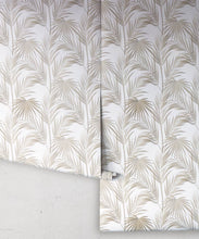 Load image into Gallery viewer, Daintree Palm Wallpaper • Floral Wallpaper • Brass • Roll