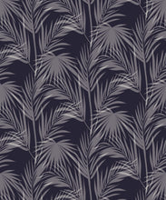 Load image into Gallery viewer, Daintree Palm Wallpaper • Tropical Wallpaper • Indigo • Swatch