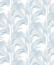Load image into Gallery viewer, Daintree Palm Wallpaper • Tropical Wallpaper • Powder Blue • Swatch