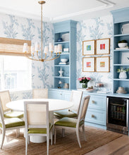 Load image into Gallery viewer, Dancing Brolga Wallpaper - Colourway: Powder Blue - Insitu
