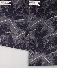 Load image into Gallery viewer, Art Deco Palm Wallpaper • Tropical Wallpaper • Indigo • Roll
