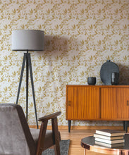 Load image into Gallery viewer, Bamboo Leaves Wallpaper • Antique Moss • Insitu