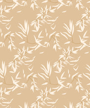 Load image into Gallery viewer, Bamboo Leaves Wallpaper • Honey Peach • Swatch