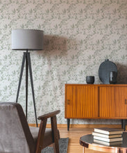 Load image into Gallery viewer, Bamboo Leaves Wallpaper • Seafoam • Insitu
