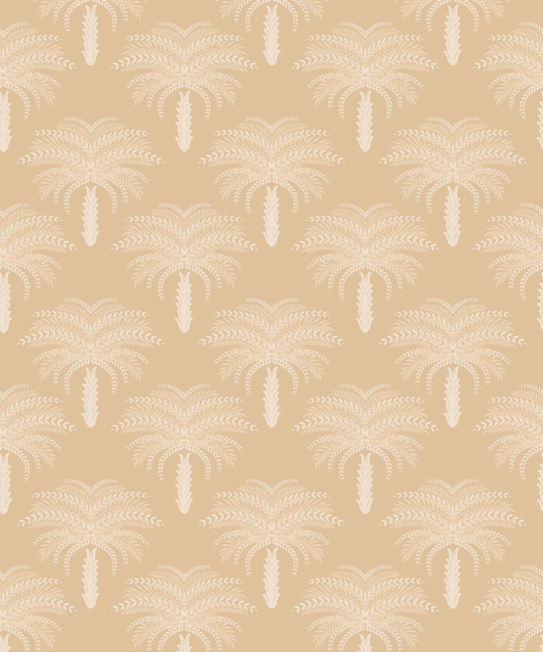 Desert Palm Wallpaper • Honey Peach • Swatch