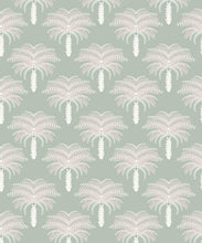 Load image into Gallery viewer, Desert Palm Wallpaper • Seafoam • Swatch