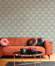 Load image into Gallery viewer, Desert Palm Wallpaper • Seafoam • Insitu