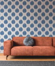Load image into Gallery viewer, Fans Wallpaper • Classic Blue • Insitu