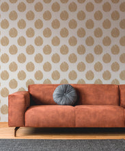 Load image into Gallery viewer, Fans Wallpaper • Honey Peach • Insitu