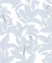 Load image into Gallery viewer, Pheasant Wallpaper • Dusty Blue • Swatch