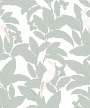 Load image into Gallery viewer, Pheasant Wallpaper • Seafoam • Swatch