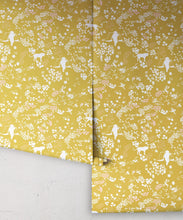 Load image into Gallery viewer, Vintage Floral Wallpaper • Antique Moss • Rolls