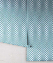 Load image into Gallery viewer, Scallop Wallpaper • Bosco Blue • Rolls