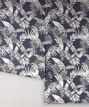 Load image into Gallery viewer, Cooktown Orchids Wallpaper • Indigo • Rolls