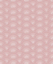 Load image into Gallery viewer, Dot Scallop Wallpaper • Cherry Blossom • Swatch