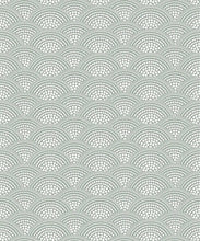 Load image into Gallery viewer, Dot Scallop Wallpaper • Olive Green • Swatch