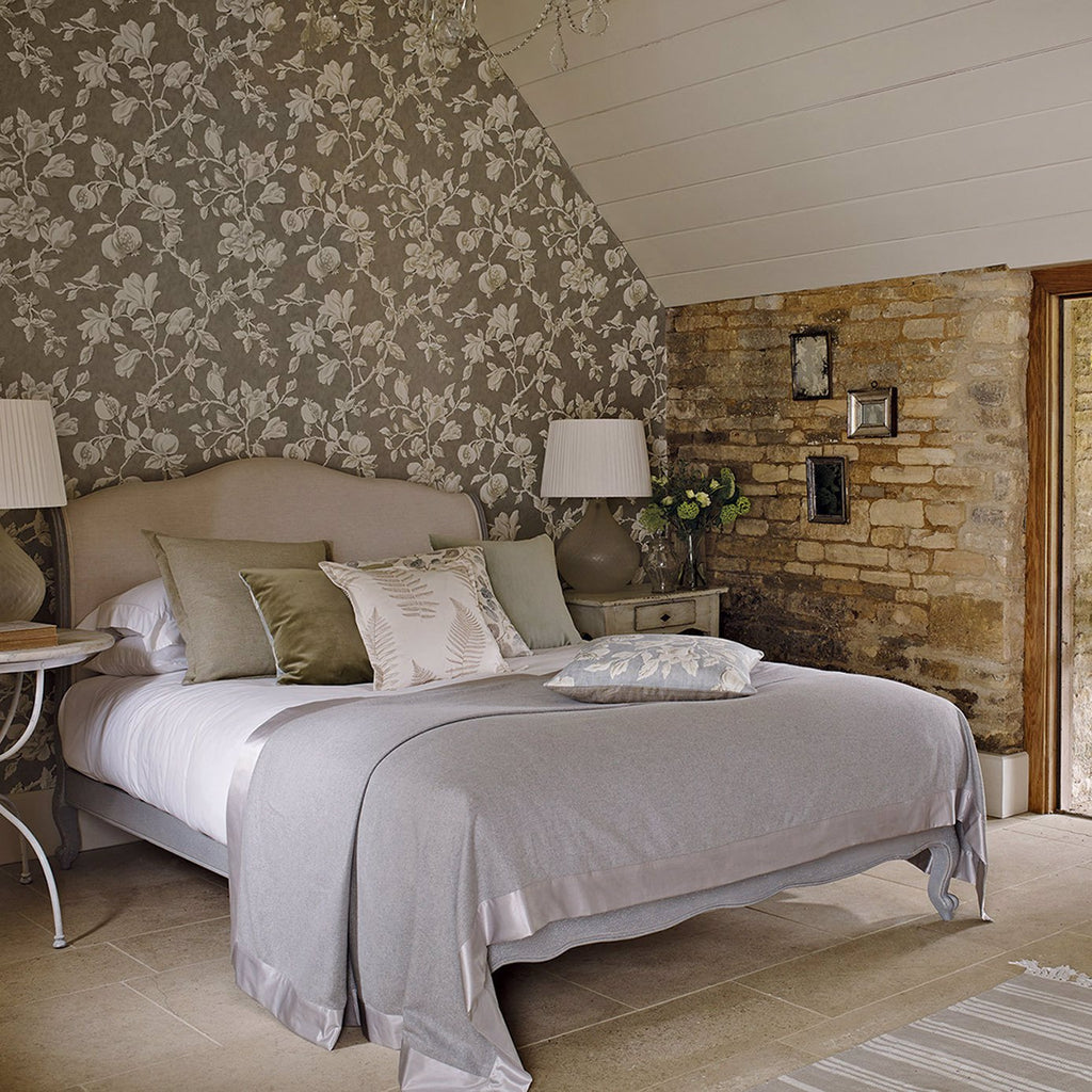 Magnolia & Pomegranate Wallpaper by Sanderson lifestyle room scene