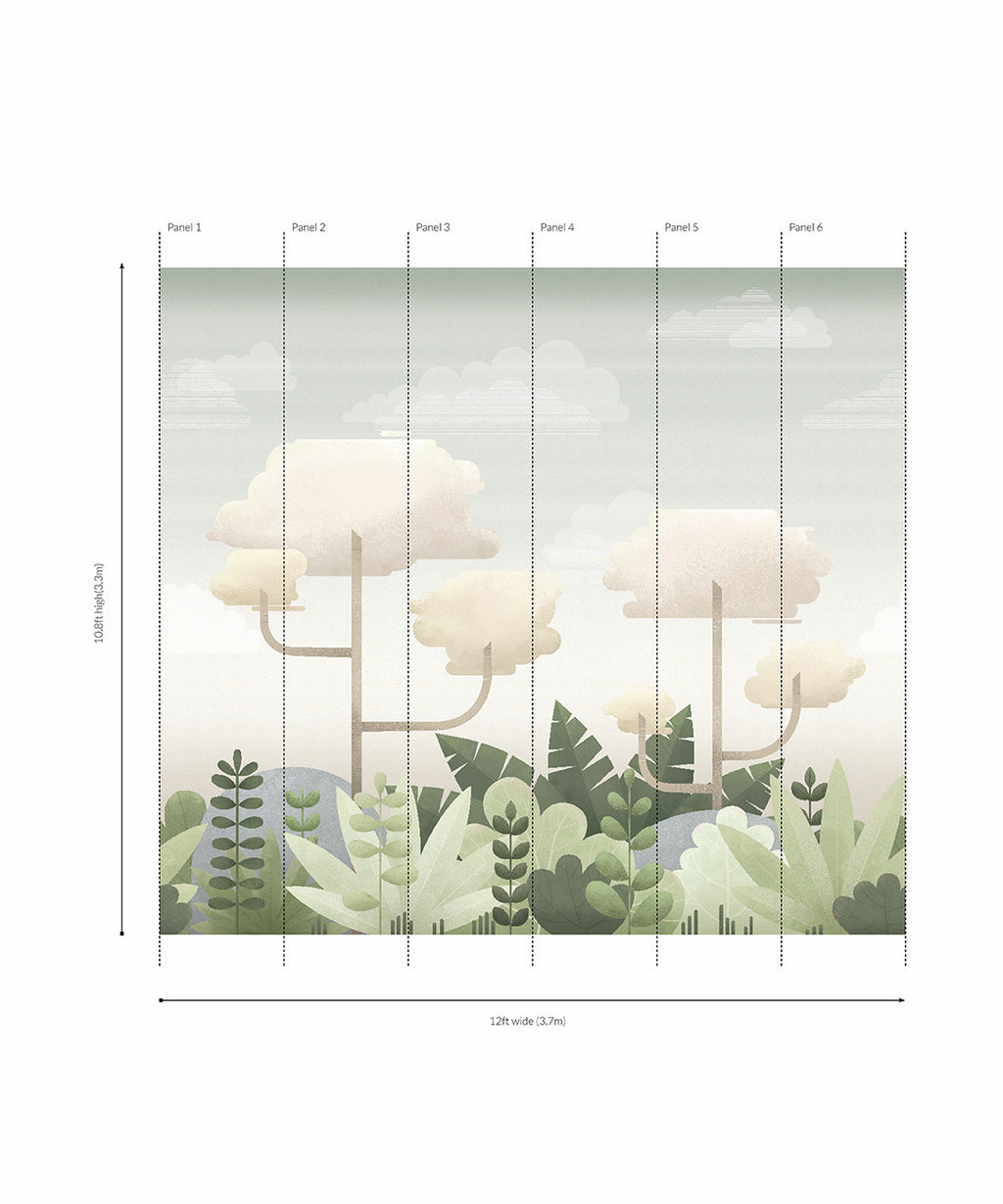 Jungle Mural • Original • Panels