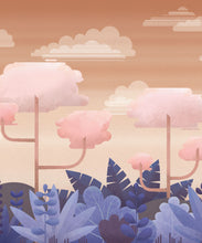 Load image into Gallery viewer, Jungle Mural • Dusk • Swatch