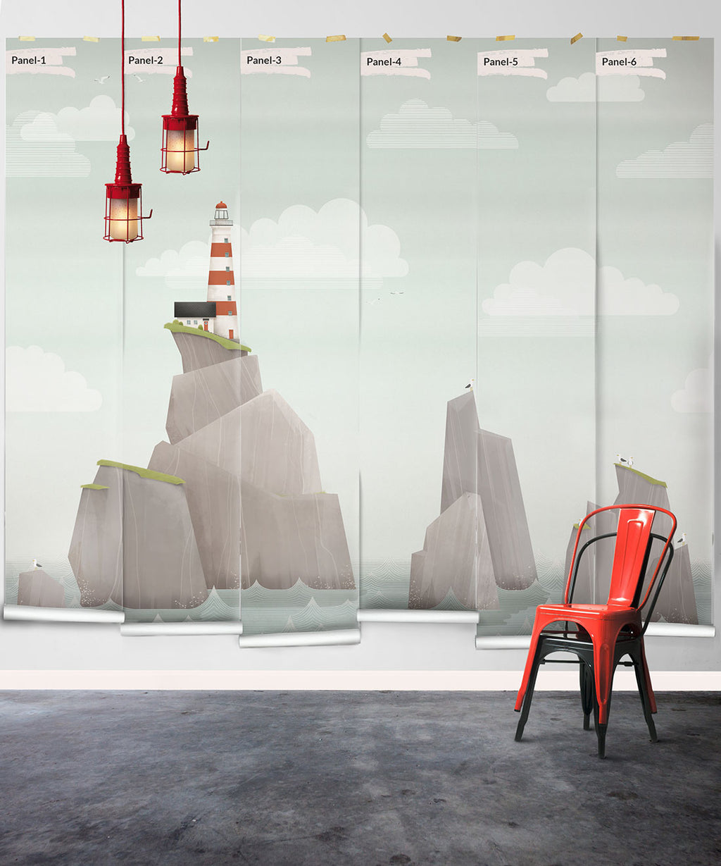 Lighthouse Mural • Original • Rolls