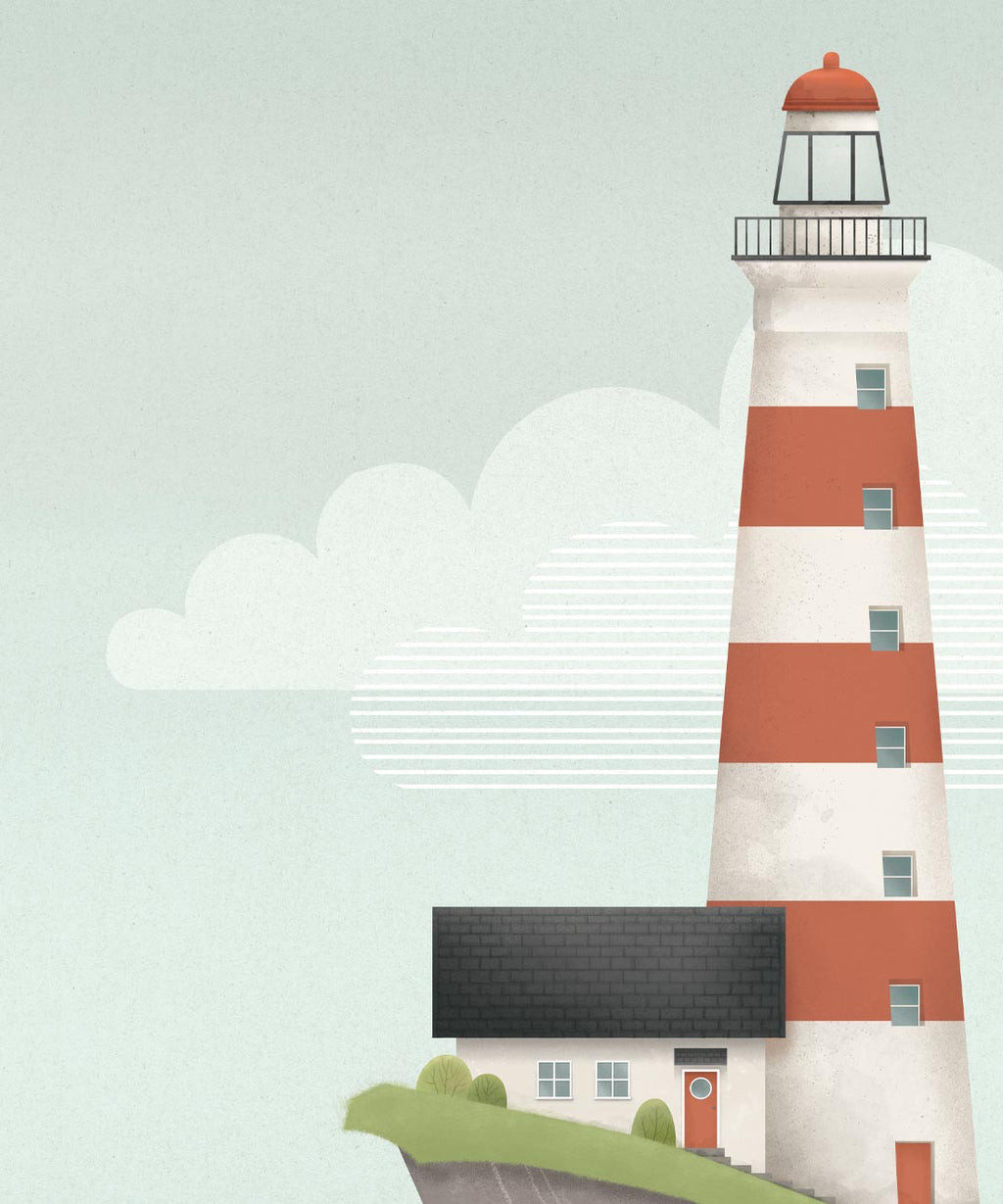 Lighthouse Mural • Original • Scale
