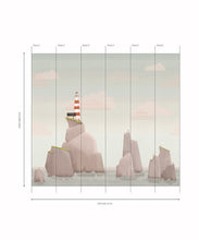 Load image into Gallery viewer, Lighthouse Mural • Sunset • Panels