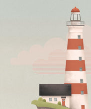 Load image into Gallery viewer, Lighthouse Mural • Sunset • Scale