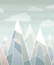 Load image into Gallery viewer, Mountains Mural • Cool • Swatch