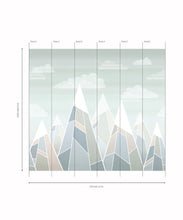 Load image into Gallery viewer, Mountains Mural • Cool • Panels