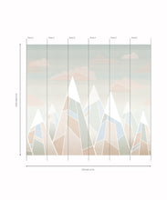 Load image into Gallery viewer, Mountains Mural • Warm • Panels