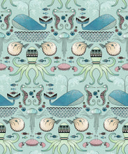 Load image into Gallery viewer, Under The Sea Wallpaper • Blue • Swatch