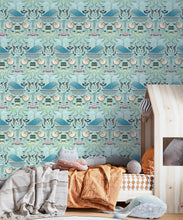 Load image into Gallery viewer, Under The Sea Wallpaper • Blue • Insitu