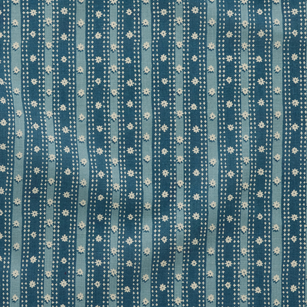 Mitra Outdoor Fabric by Peter Dunham - Blue/Blue