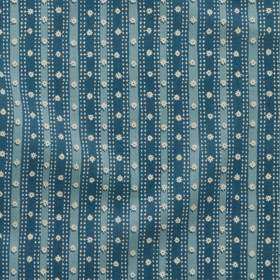 Mitra Outdoor Fabric by Peter Dunham - Blue/Blue