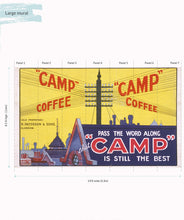 Load image into Gallery viewer, Camp Coffee Wall Mural - Large