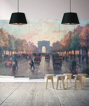 Load image into Gallery viewer, Champs Elysees is a french scene mural