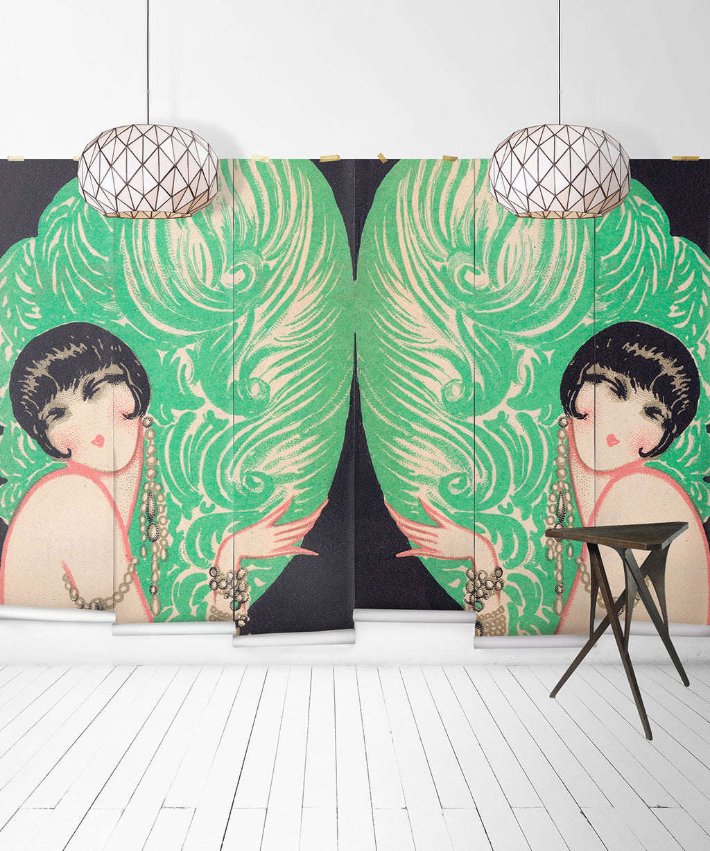 Mirrored Burlesque Mural • Default • Swatch