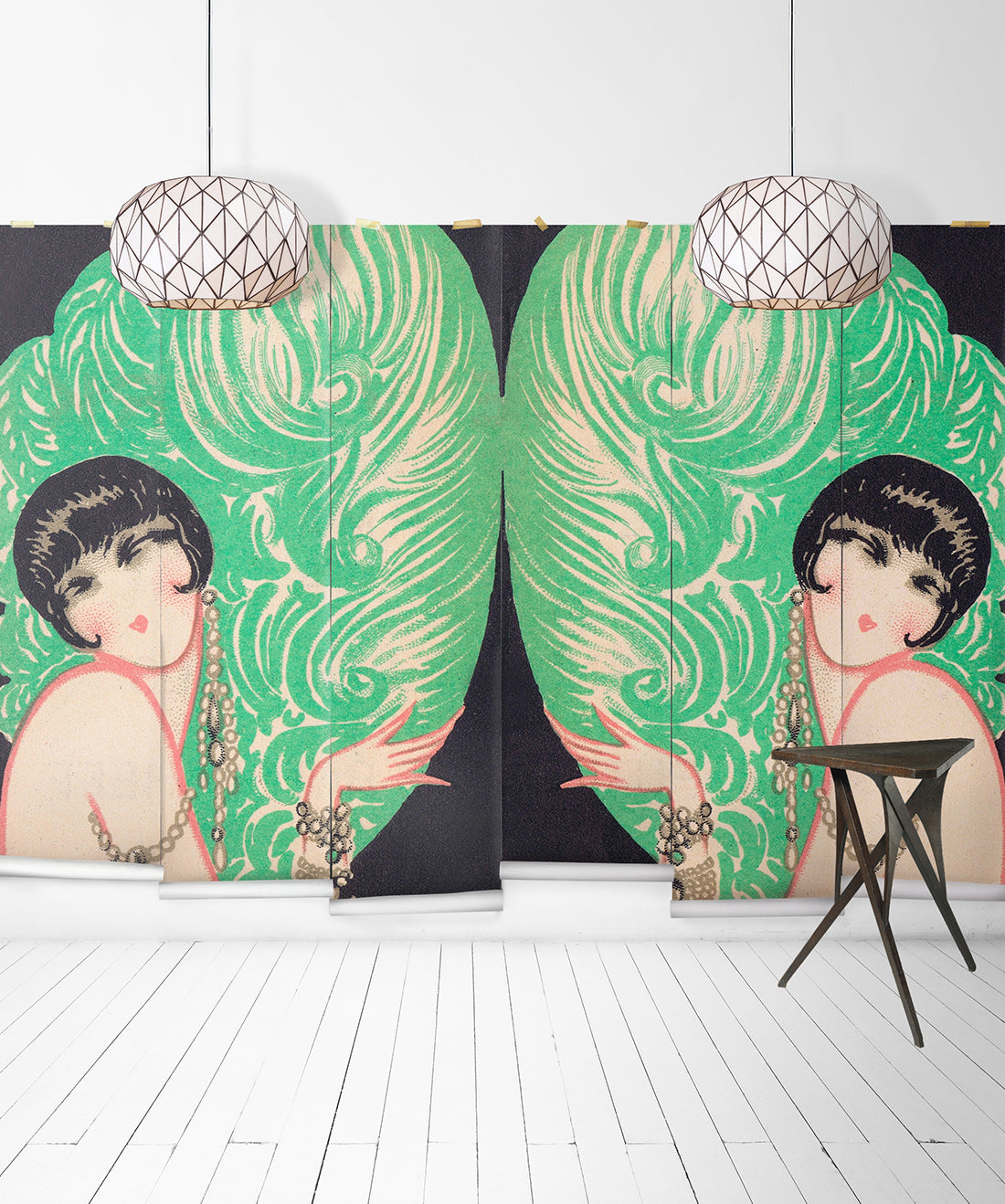 Mirrored Burlesque Mural • Default • Swatch