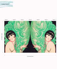 Load image into Gallery viewer, Mirrored Burlesque Wall Mural - Large